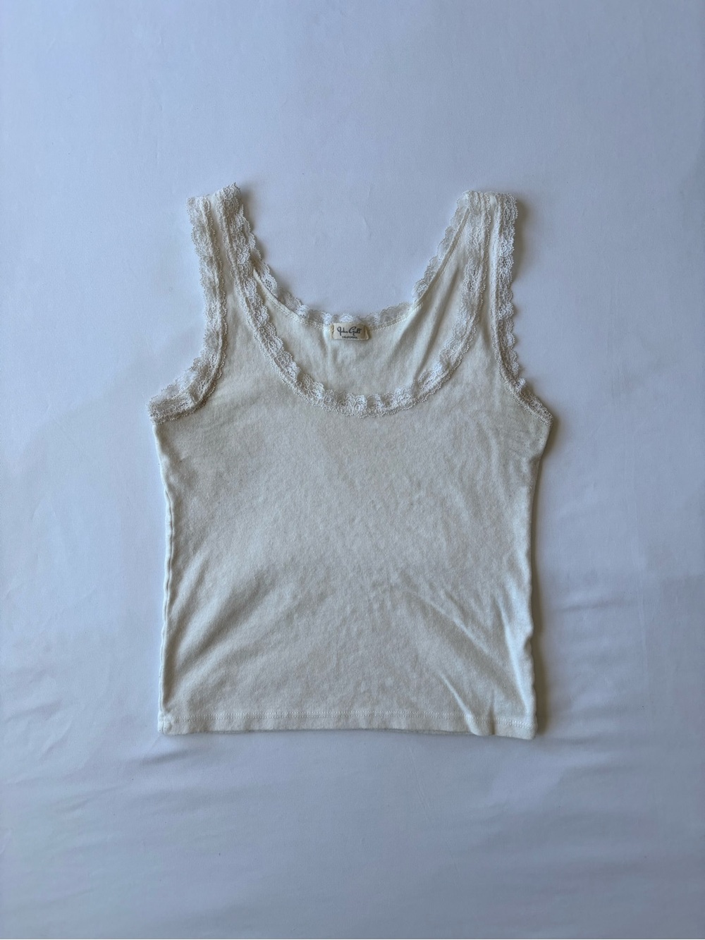 White lace Brandy Melville Tank